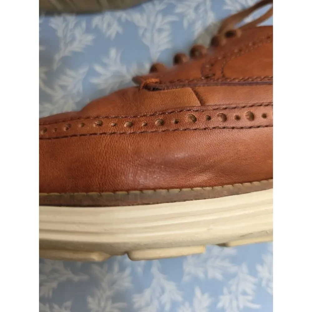 Cole Haan Original Grand Wingtip Brown Leather Oxfords Men Size 12M
